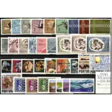 PORTUGAL, 1971, ANO COMPLETO, 35 VALORES, MNH
